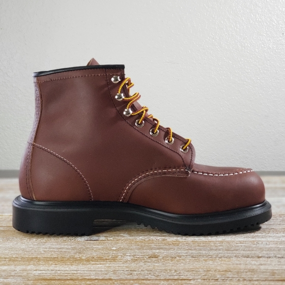 Red Wing Shoes Men's Brown Leather Boots 8249 New - Picture 5 of 14